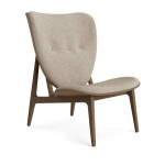 Fotel boucle Elephant Lounge, Light Smoked Barnum Bouclé 03, tapicerowany front - NORR11