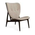 Fotel boucle Elephant Lounge, Dark Smoked Barnum Bouclé 03, tapicerowany front - NORR11