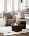 Fotel obrotowy Big Big brązowo-szary tkanina Barnum Boucle NORR11 home decor