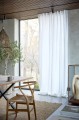 Lniane zasłony na taśmie 140x250 biały Sunshine Premium White 1 szt HIMLA