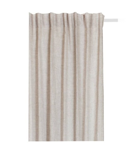 Lniane zasłony na taśmie 140x290 naturalny Sunshine Premium Oatmeal 1 szt HIMLA