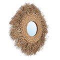 Duże lustro ozdobne na ścianę dekoracyjne w stylu boho z hiacyntu wodnego BAZAR BIZAR