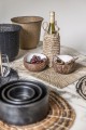 Zestaw 2 naturalne prostokątne podkładki stołowe z trawy alang alang BAZAR BIZAR