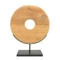Drewniana dekoracja stojąca Teak Disc M z drewna tekowego - Bazar Bizar
