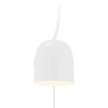 Biały kinkiet designerski skandynawski nowoczesny Angle z portem USB do ładowania DESIGN FOR THE PEOPLE BY NORDLUX