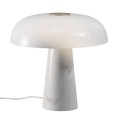 Lampa stołowa marmur szkło Glossy Opal White - DFTP by Nordlux