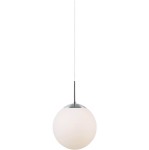 Biała lampa szklana sufitowa w kształcie kuli Cafe 15 NORDLUX