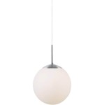 Biała lampa szklana sufitowa w kształcie kuli Cafe 20 NORDLUX
