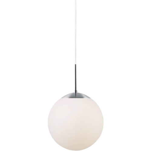 Biała lampa szklana sufitowa w kształcie kuli Cafe 20 NORDLUX