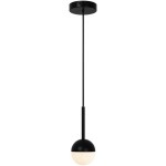 Czarna lampa sufitowa zwis pojedynczy Contina NORDLUX
