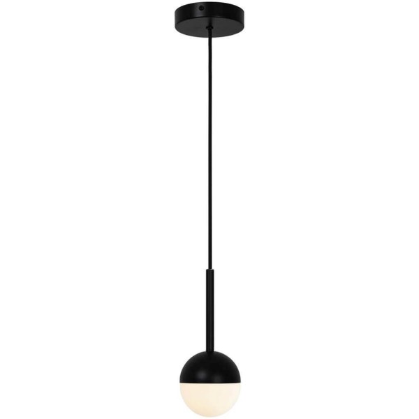 Czarna lampa sufitowa zwis pojedynczy Contina NORDLUX