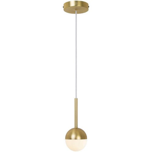 Mosiężna złota lampa sufitowa zwis pojedynczy Contina NORDLUX
