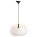 Skandynawska lampa sufitowa Dicte 53 z białym plisowanym kloszem NORDLUX