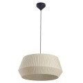 Elegancka lampa wisząca Dicte 53 z beżowym plisowanym kloszem NORDLUX