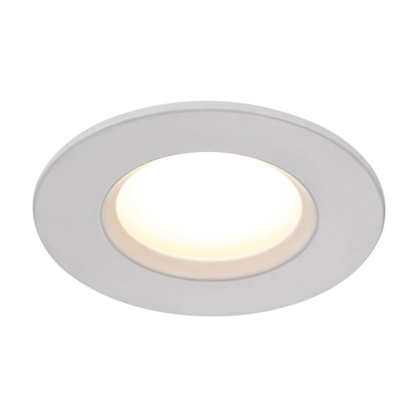Białe oczko sufitowe do łazienki IP65 do zabudowy led Dorado 1-kit NORDLUX