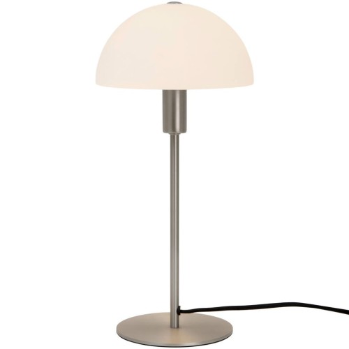Lampa stołowa szczotkowana stal ze szklanym kloszem Ellen NORDLUX