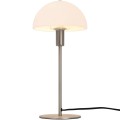 Lampa stołowa w stylu skandynawskim lampa nocna szczotkowana stal ze szklanym kloszem Ellen NORDLUX