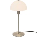 Skandynawska lampa stołowa szczotkowana stal ze szklanym kloszem Ellen NORDLUX