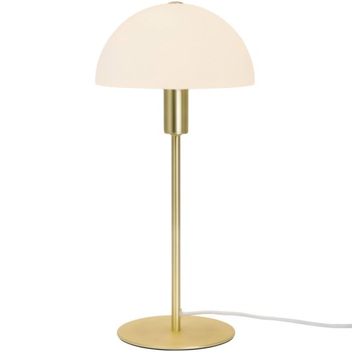 Lampa stołowa złota mosiężna ze szklanym kloszem Ellen NORDLUX
