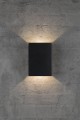 Lampy elewacyjne nowoczesne nowoczesny kinkiet zewnętrzny Fold 15 Led czarny NORDLUX