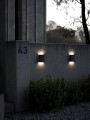 Oświetlenie elewacyjne Nowoczesny kinkiet zewnętrzny Fold 15 Led czarny NORDLUX
