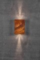 Lampy do hotelu Nowoczesny kinkiet zewnętrzny Fold 15 Led z kortenu NORDLUX