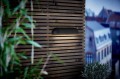 Lampy elewacyjne Czarny kinkiet zewnętrzny Front 36 z metalu NORDLUX