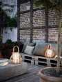 Lampa przenośna solarna Led na balkon i taras bambusowa LEO To Go NORDLUX