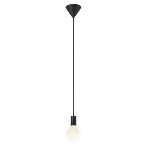 Czarna lampa sufitowa zwis pojedynczy przewód do abażurów wiszących Paco NORDLUX