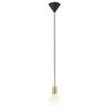 Złota mosiężna lampa sufitowa zwis pojedynczy przewód do abażurów wiszących Paco NORDLUX