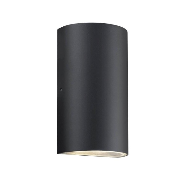 Nowoczesny kinkiet zewnętrzny Led Rold Round, czarny - Nordlux