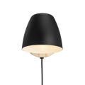 Kinkiet nad łóżko lampa ścienna kinkiet Theo drewno jesion metal NORDLUX