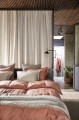 Koralowe prześcieradło z satyny 160x270 Soul Desert Rose Oeko-Tex HIMLA
