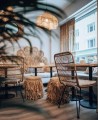 Abażur rattanowy do lampy wiszącej Whipped M, naturalny - Bazar Bizar