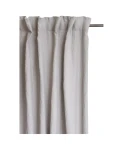 Lniane zasłony na taśmie 140x250 jasny szary Sunshine Premium Ash 1 szt HIMLA