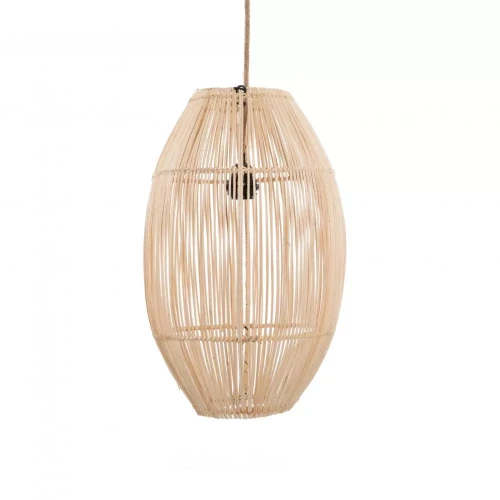 Abażur do lampy wiszącej z rattanu Zuri-M - Bazar Bizar