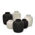 Black terracotta decorative vase Peaky L - Bazar Bizar