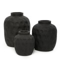 Black modern terracotta vase Trendy M - Bazar Bizar