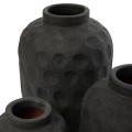Black modern terracotta vase Trendy M - Bazar Bizar