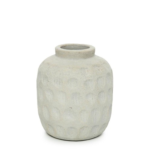 Grey modern terracotta vase Trendy M - Bazar Bizar