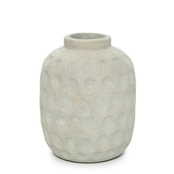 Grey modern terracotta vase Trendy L - Bazar Bizar