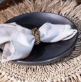 Gold napkin ring set of 4 - Bazar Bizar