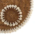 Ratanowe podstawki pod szklanki kubki Colonial Shell komplet 2 szt BAZAR BIZAR