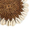 Ratanowe podstawki pod szklanki kubki Colonial Shell komplet 2 szt BAZAR BIZAR