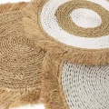 Seagrass raffia placemat Bave White - Bazar Bizar