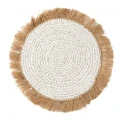 Boho placemat Hya water hyacinth and raffia - Bazar Bizar