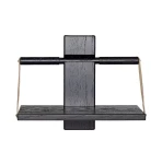 Półka na ścianę drewniana dąb czarny Wood Wall 30 - Andersen Furniture