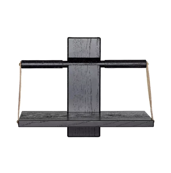 Półka na ścianę drewniana dąb czarny Wood Wall 30 - Andersen Furniture