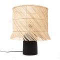 Table lamp with black terracotta base - Bazar Bizar