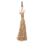 Keychain Raffia Cowrie Shell - Bazar Bizar